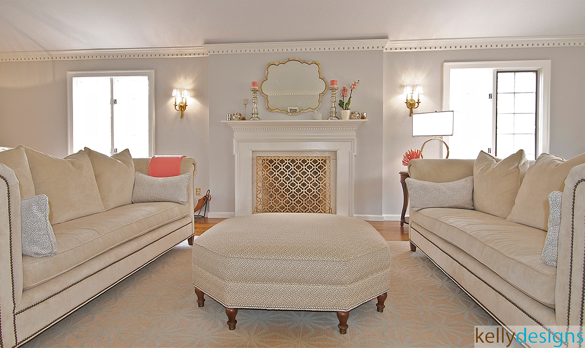 Ivory Living Room By Kellydesigns