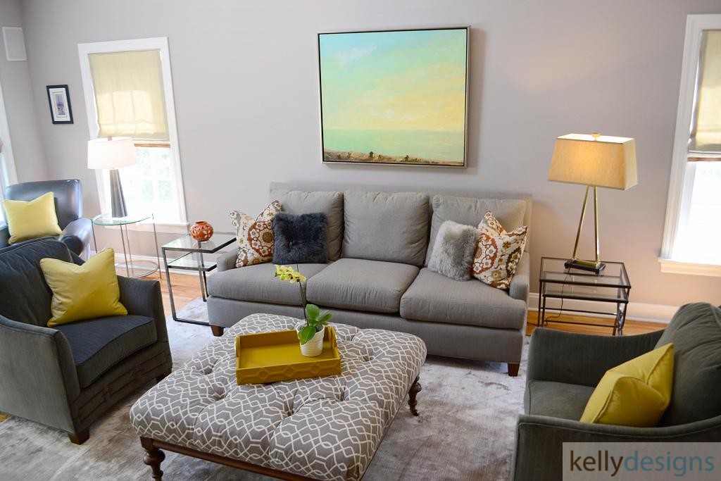 Easton Easy & Elegant - Family Room - Interior Design By kellydesigns