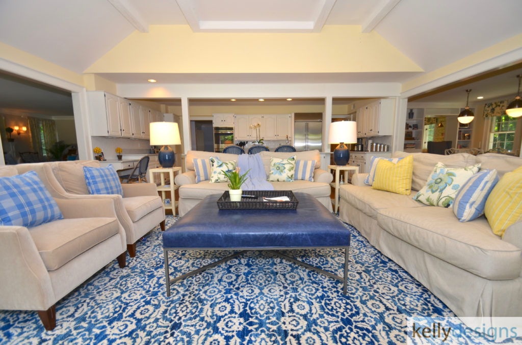 Preppy with a Purpose - Family Room - Interior Design by kellydesigns