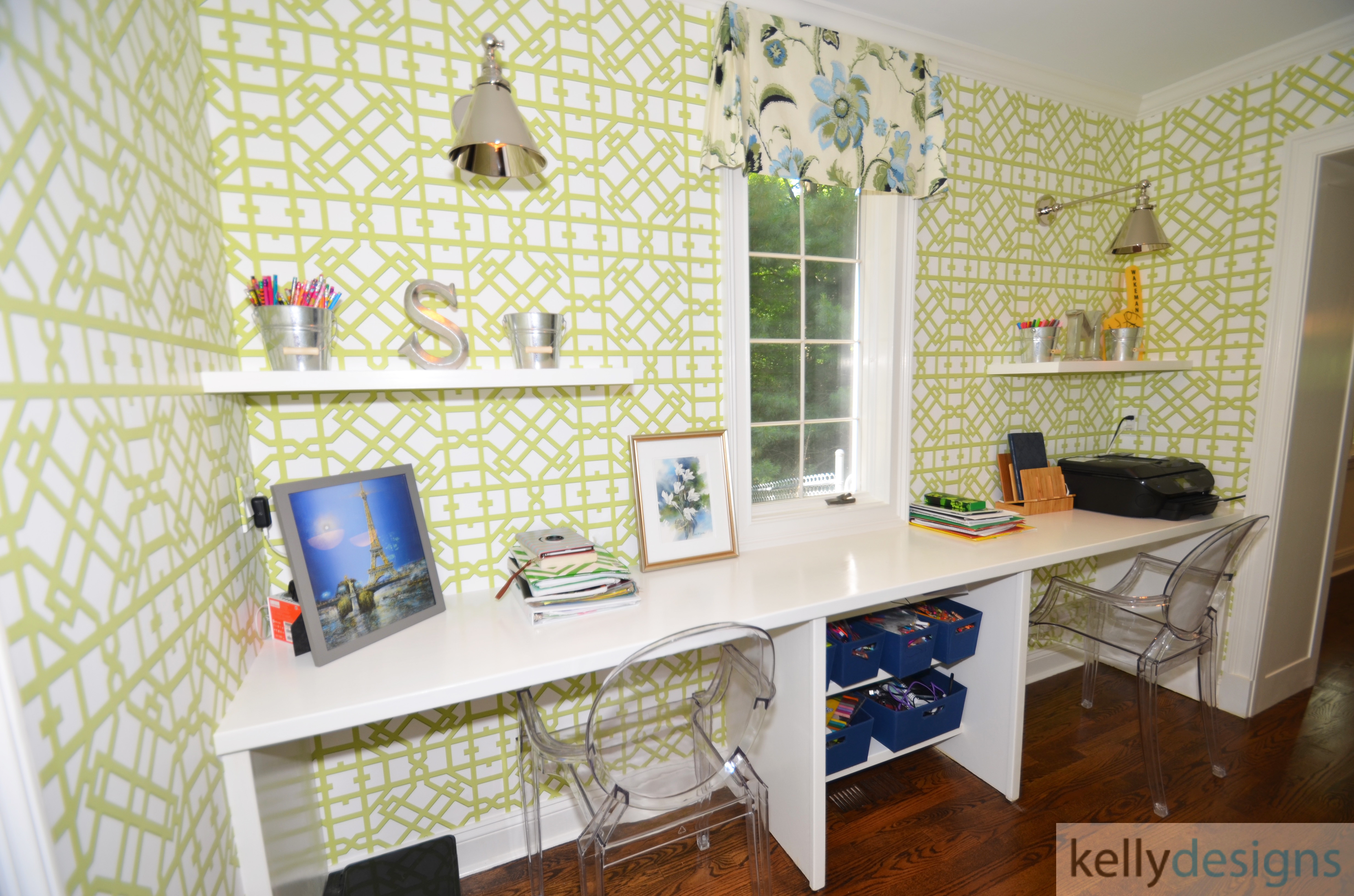 Preppy With A Purpose   Workstation   Interior Design By Kellydesigns