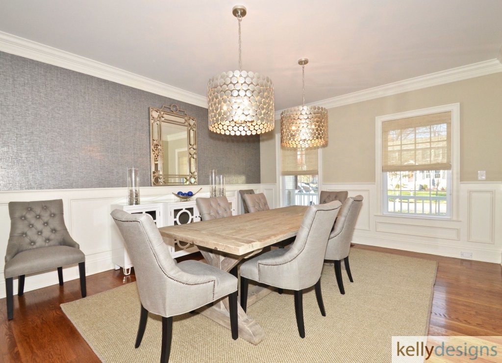 Navy & White Get it Right - Dining Room -Interior Design By Kellydesigns
