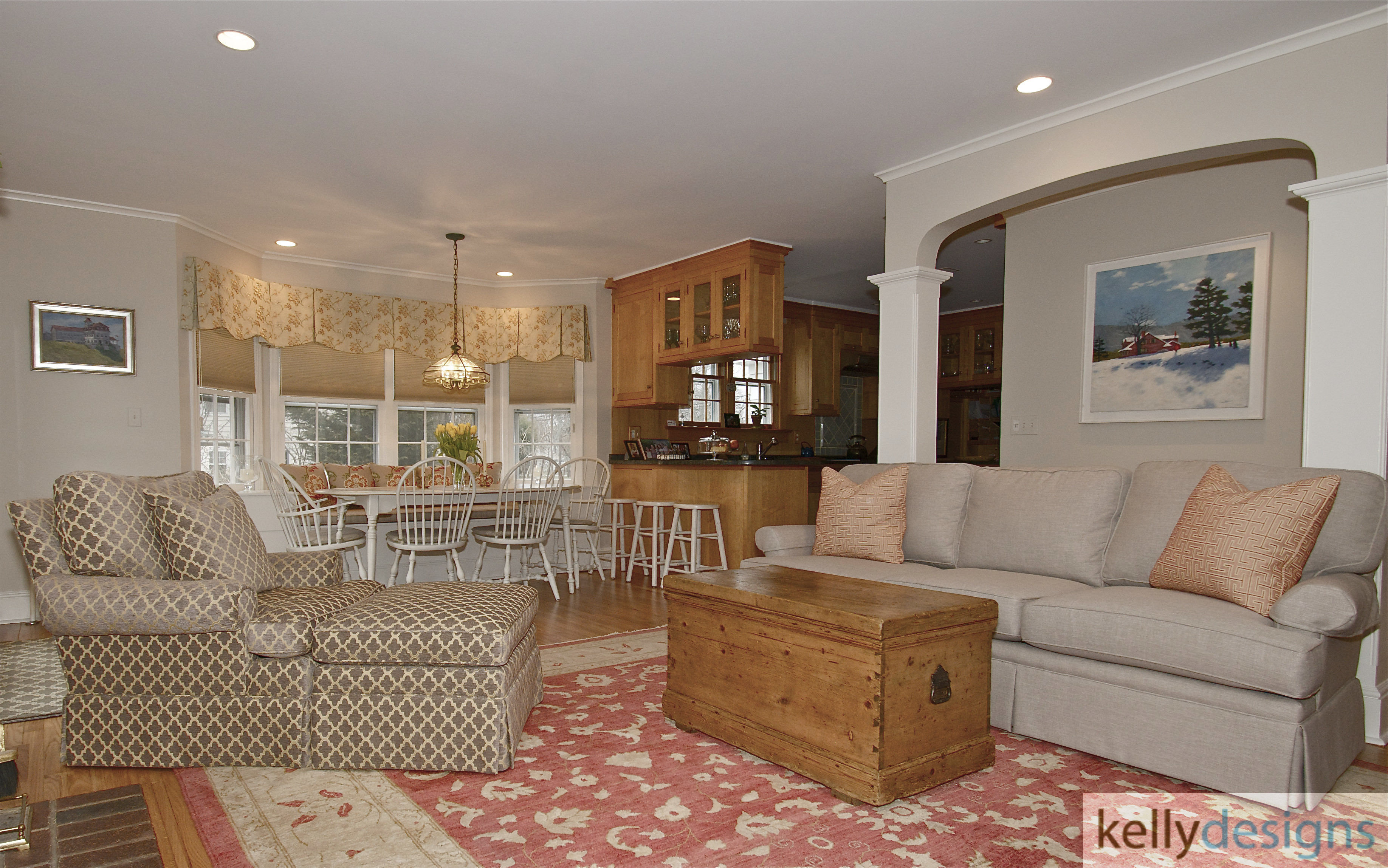 Stunning on Sturges - Family Room - Interior Design by kellydesigns