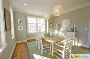 Fairfield Beach Complete ReBuild - Dining Room - Interior Design by kellydesigns
