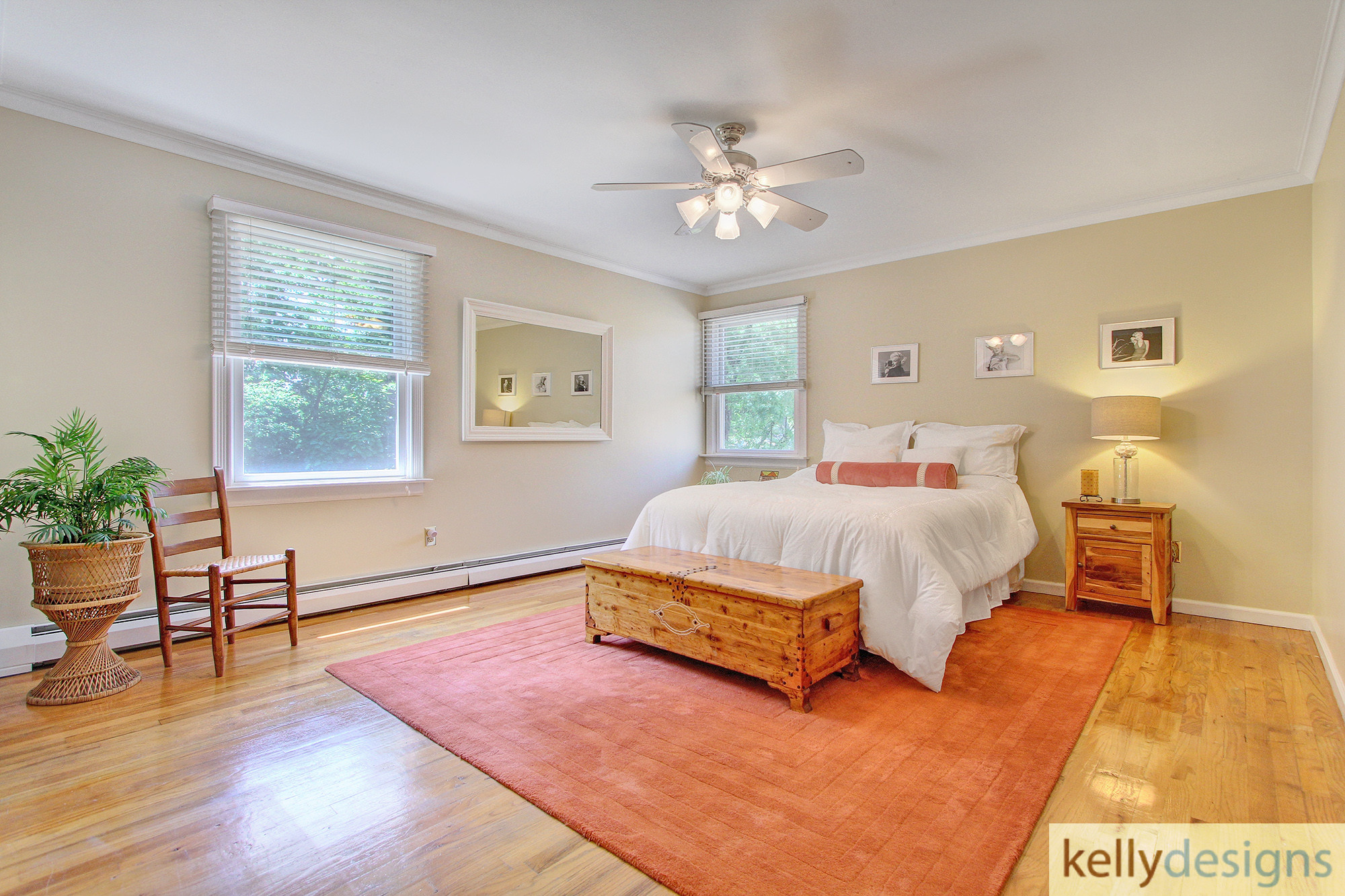 Bedroom - Flush On Fulling Mill Staging - Home Staging By Kelly Designs