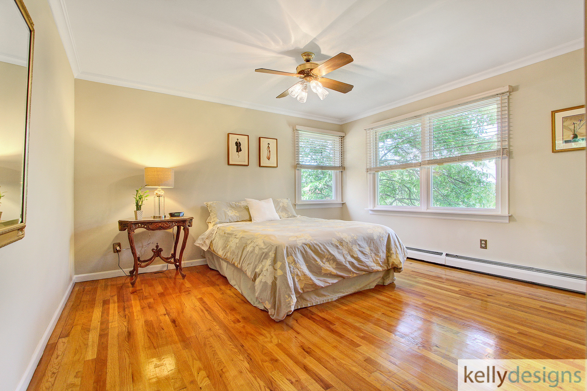 Bedroom  - Flush On Fulling Mill Staging -  Home Staging By Kelly Designs