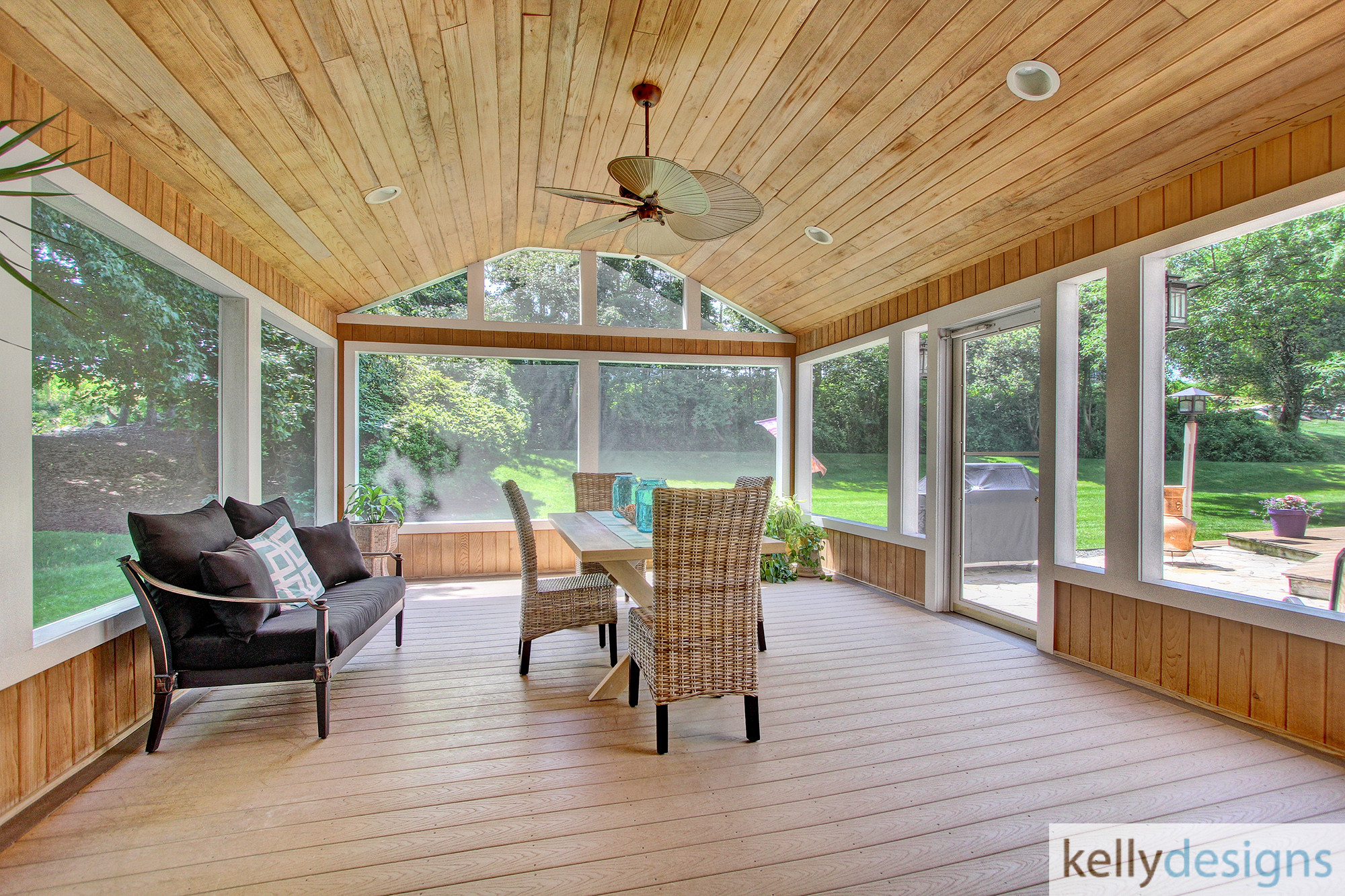 Sunroom - Flush On Fulling Mill Staging -  Home Staging By Kelly Designs