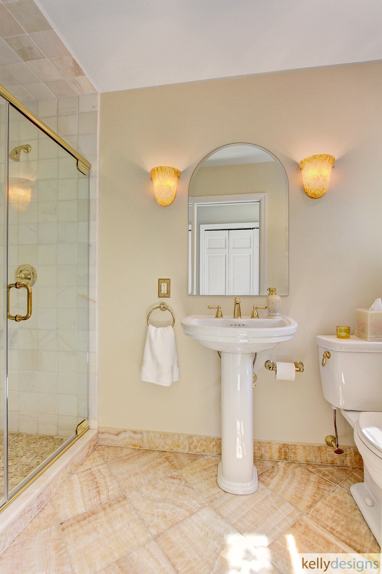 Bathroom  - Flush On Fulling Mill Staging -  Home Staging By Kelly Designs