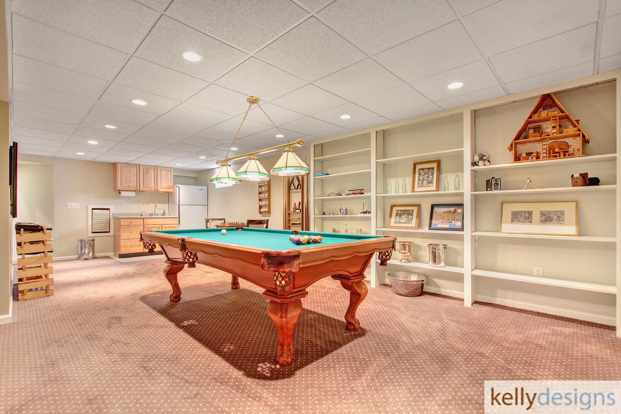 Basement - Flush On Fulling Mill Staging -  Home Staging By Kelly Designs