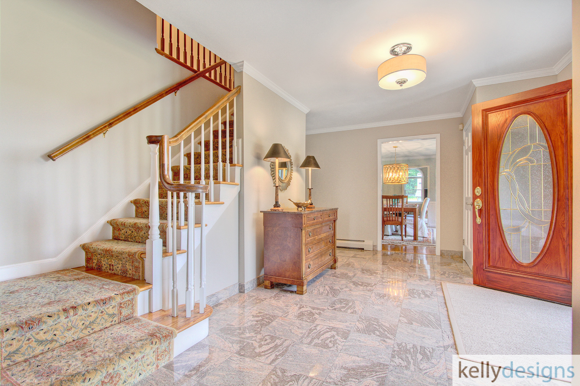 Entry  - Flush On Fulling Mill Staging - Home Staging By Kelly Designs