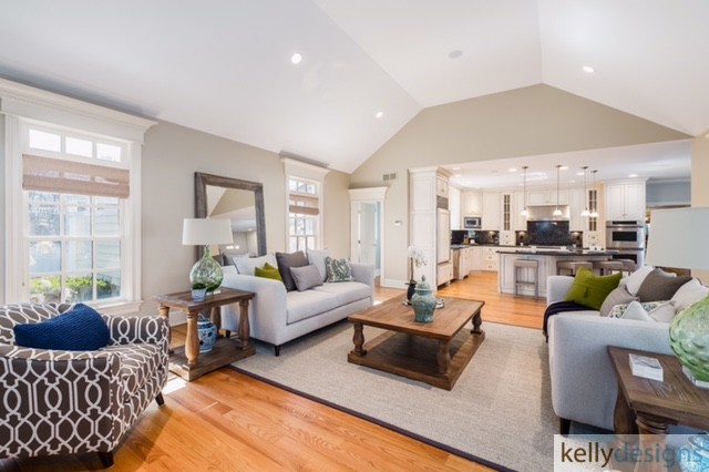 Thrill On Mill Hill -Family Room - Home Staging By Kellydesigns
