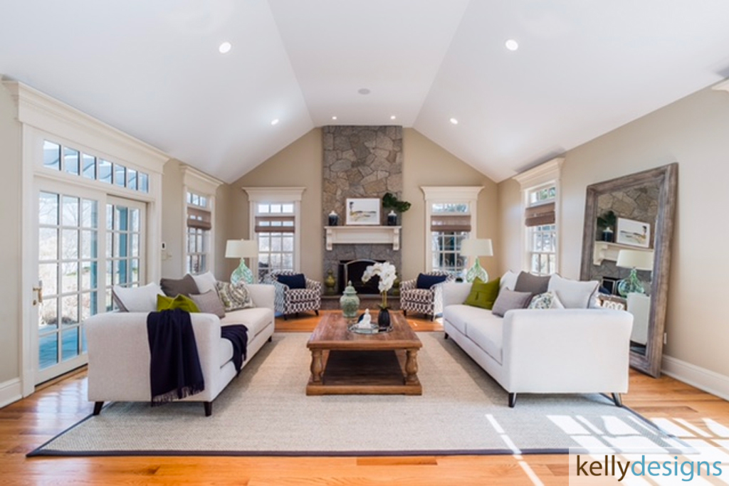 Thrill On Mill Hill  - Living Room - Home Staging By Kellydesigns
