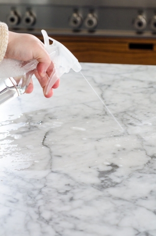 cleaning marble