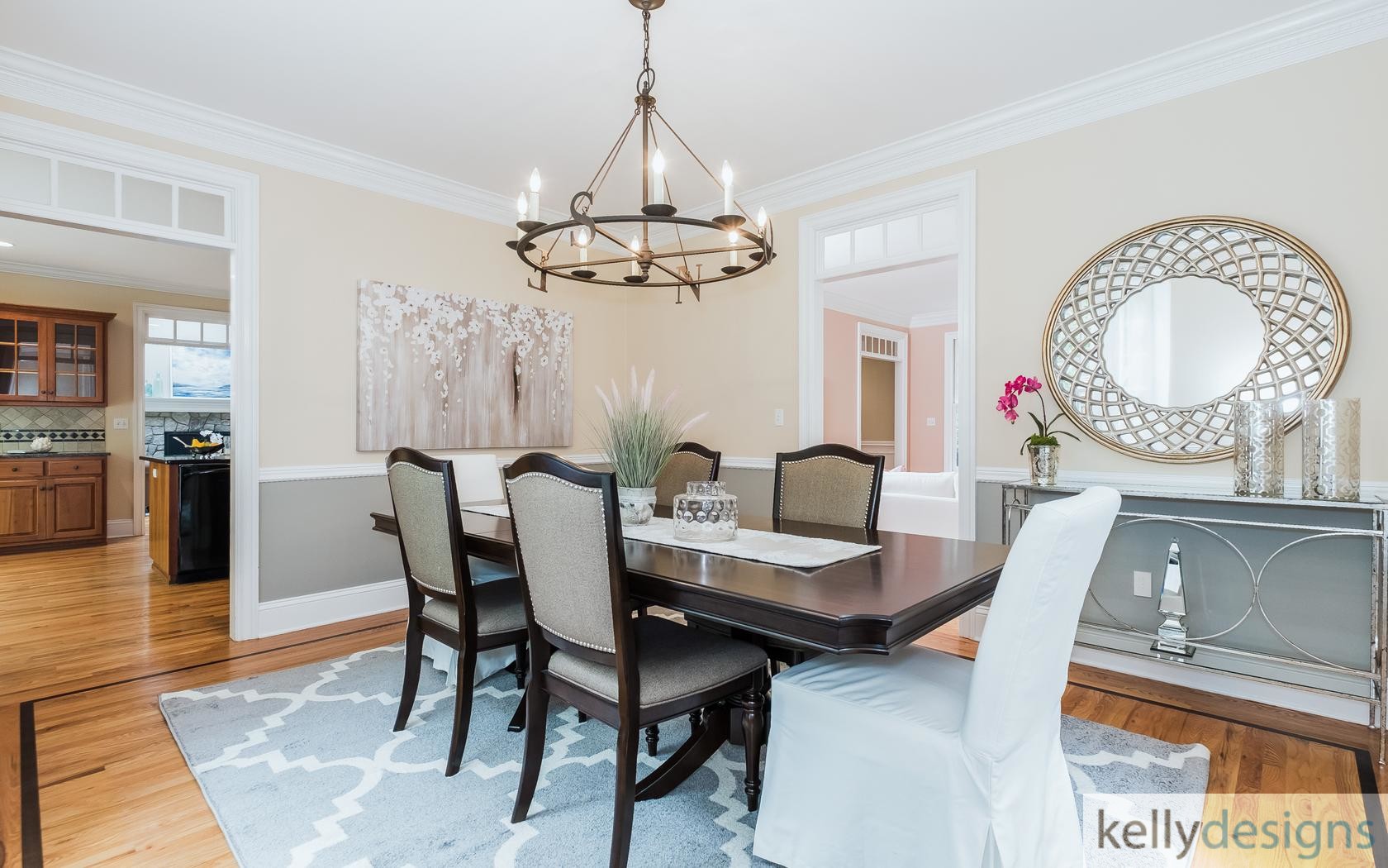Dining Room - Falling For Aspetuck  - Home Staging By kellydesigns
