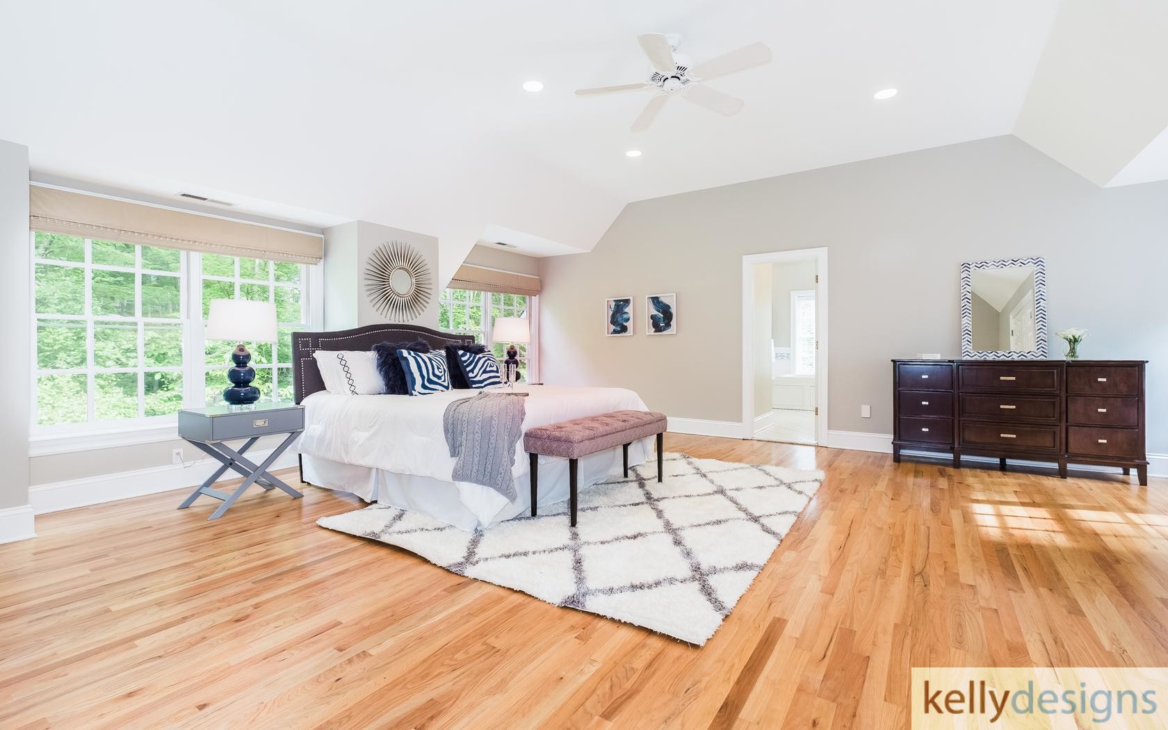 Master Bedroom - Falling For Aspetuck  - Home Staging By kellydesigns