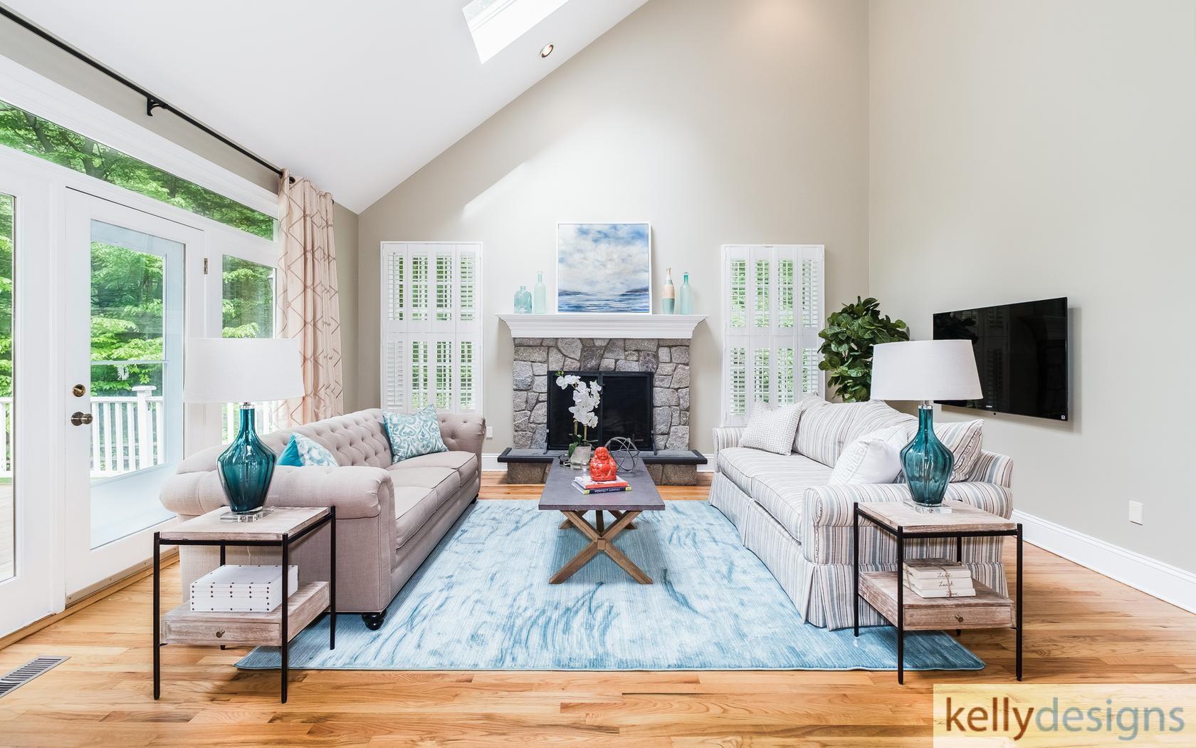 Great Room - Falling For Aspetuck -  Home Staging By kellydesigns
