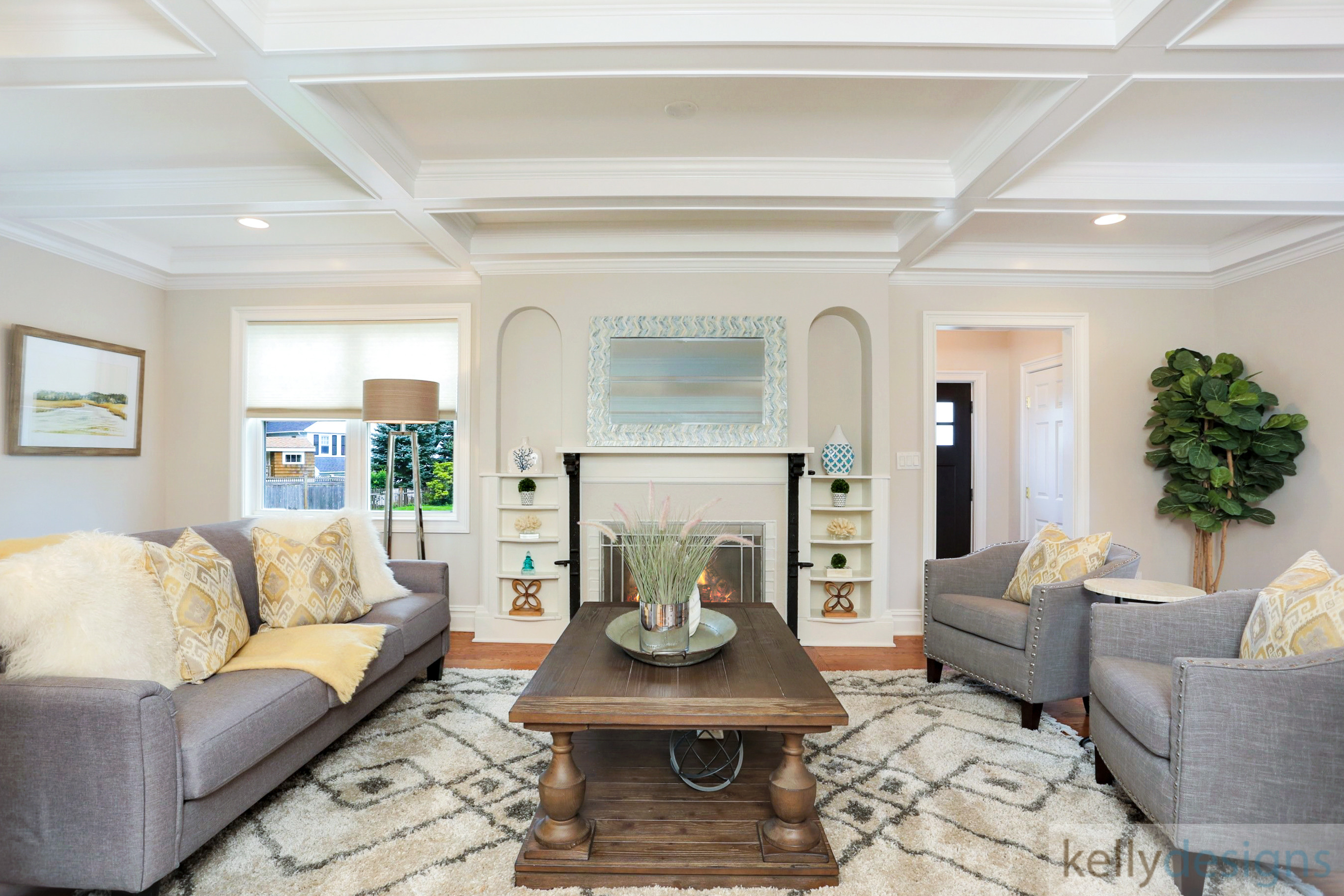 Staging Impeccable on Rockland - Living Room - Home Staging By kellydesigns