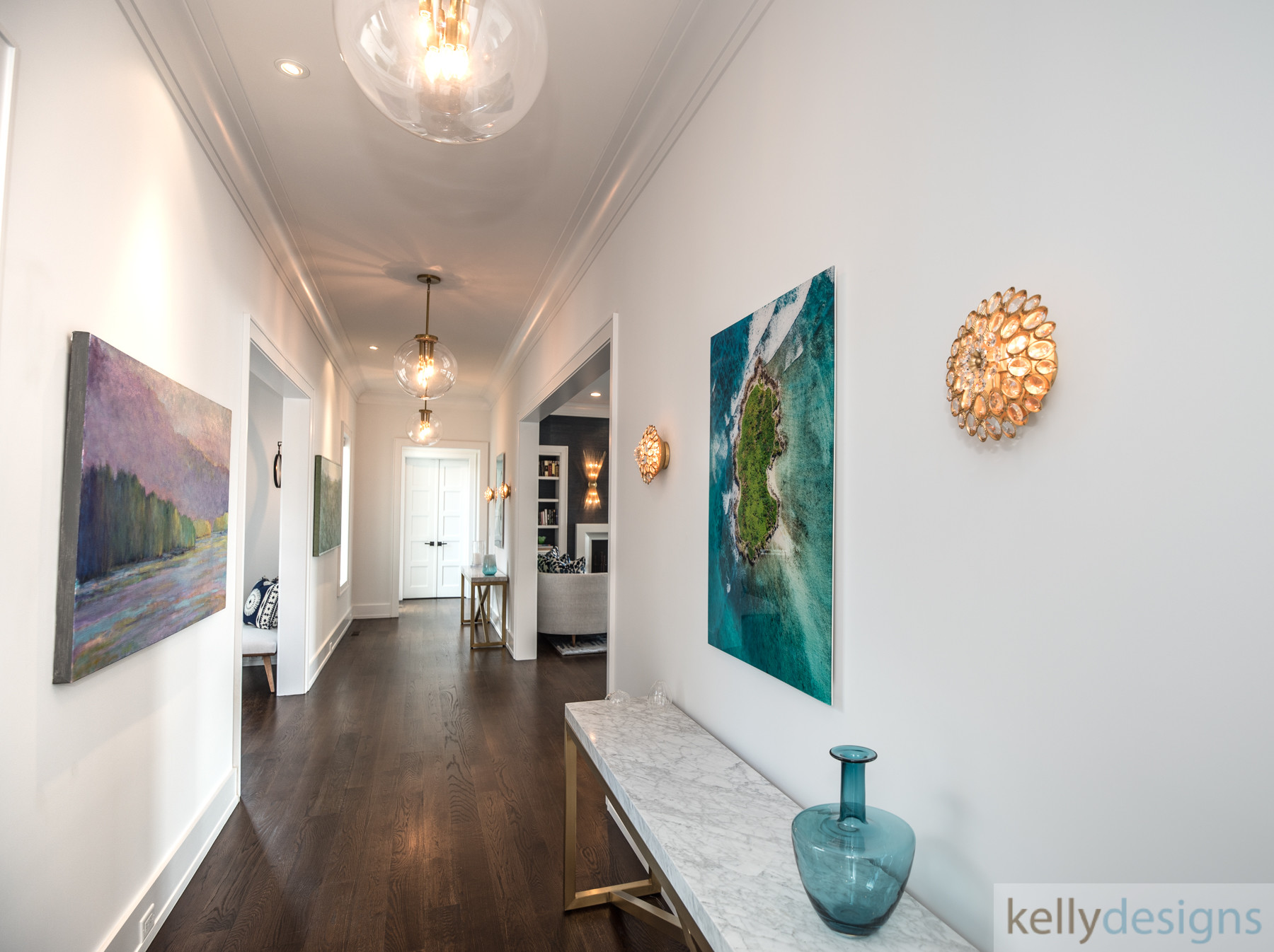 Brush Island Hallway   Interior Design By Kellydesigns