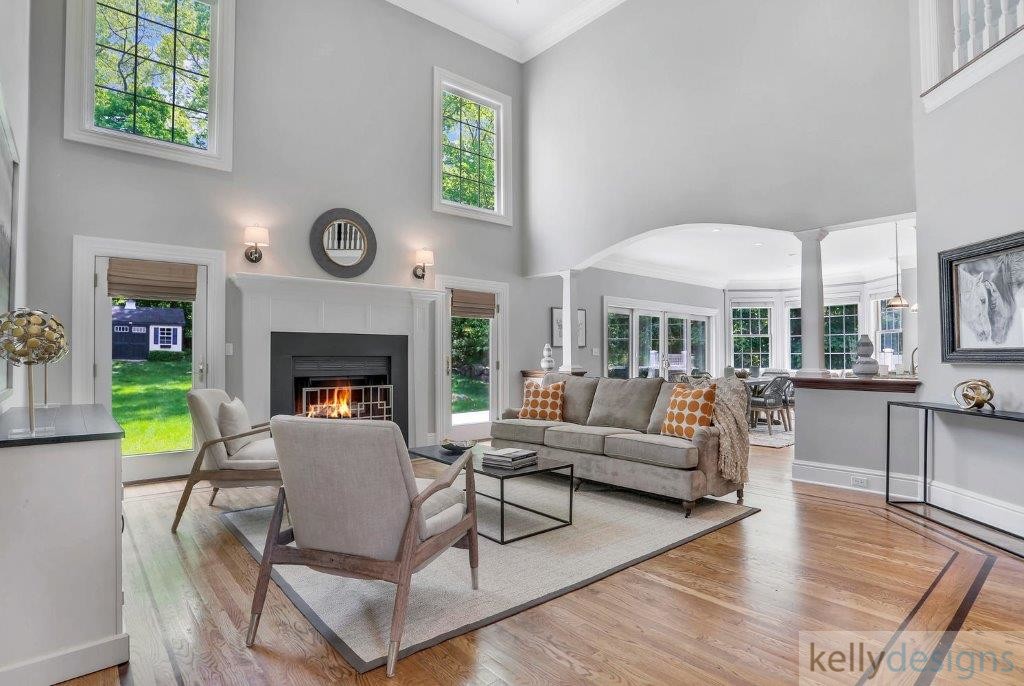 Pleasing On Park Lane Great Room - Home Staging By Kellydesigns