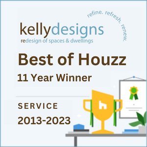kellydesigns is the recipient of the Best of Houzz Award for 11 Years