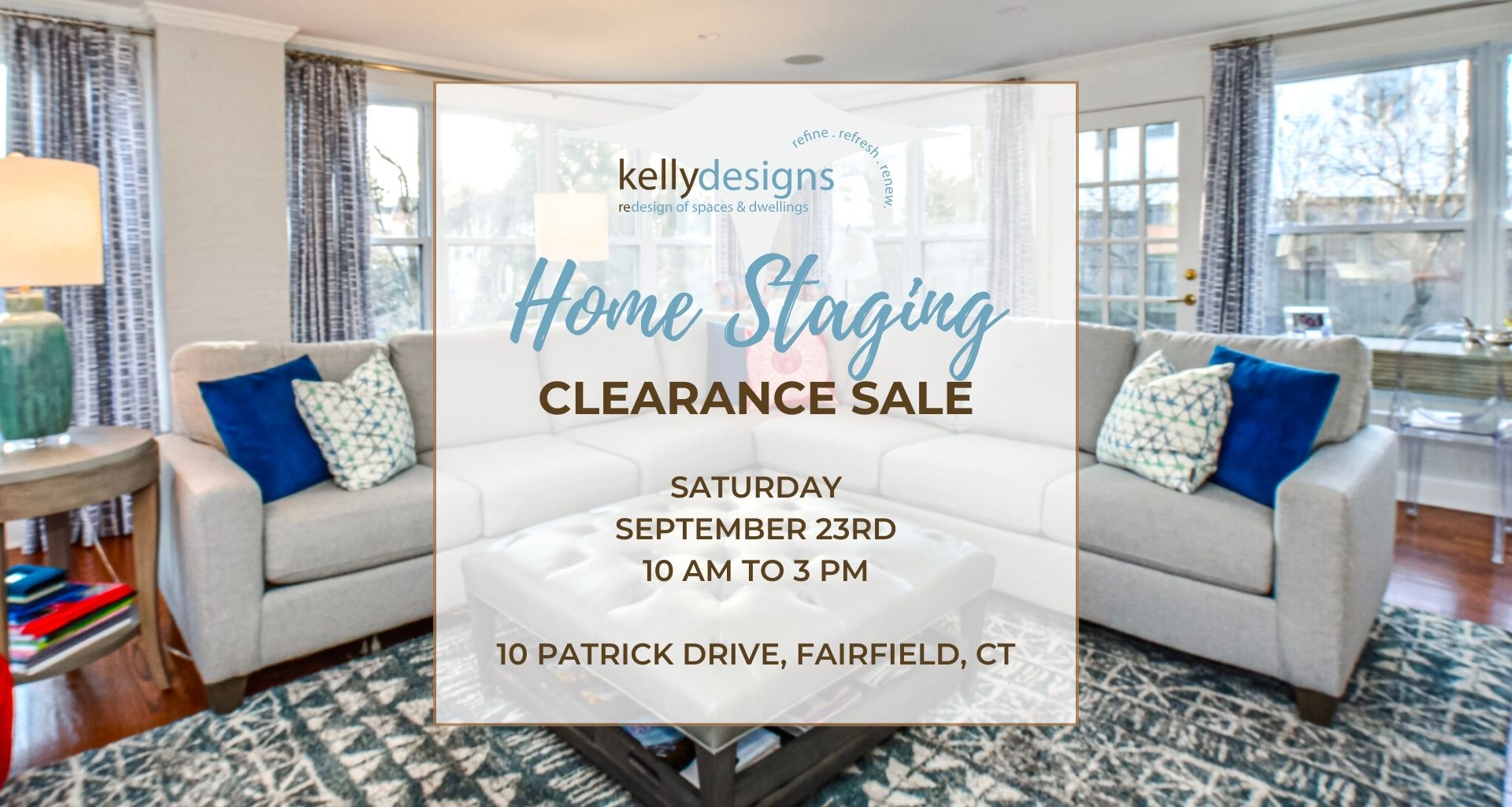 Join Us for kellydesigns' Home Staging Inventory Clearance Sale!
