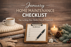 January Home Maintenance Tips: Small Checks That Make a Big Difference